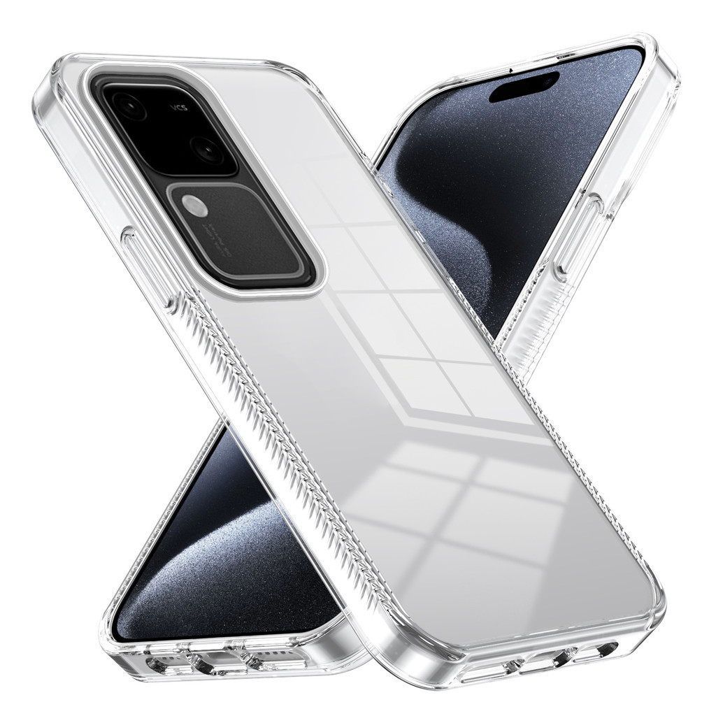 เคสโทรศัพท์tpuสําหรับvivo V30 V30 Pro 2024 Anti-Slipรูปแบบกันกระแทกยาวนานโปร่งใสที่มองไม่เห็นNon-สีเหลืองอะคริลิคกล้องและหน้าจอGuard Anti Scratch