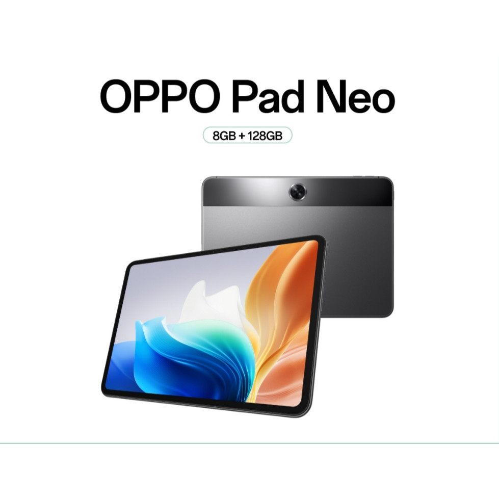 OPPO Pad Neo LTE/WiFi | แท็บเลตAudio : Dolby Atmos Quad Speakers แบตอึด 8,000mAh รับประกัน 12 เดือน
