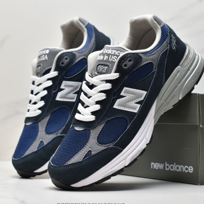 New Balance Made in USA MR993 Series Beauty Blood Classic Retro Casual Sports All-Match Dad Running Shoes &lt; Brown Green Black } MR993KHI Aimé Leon Dore x