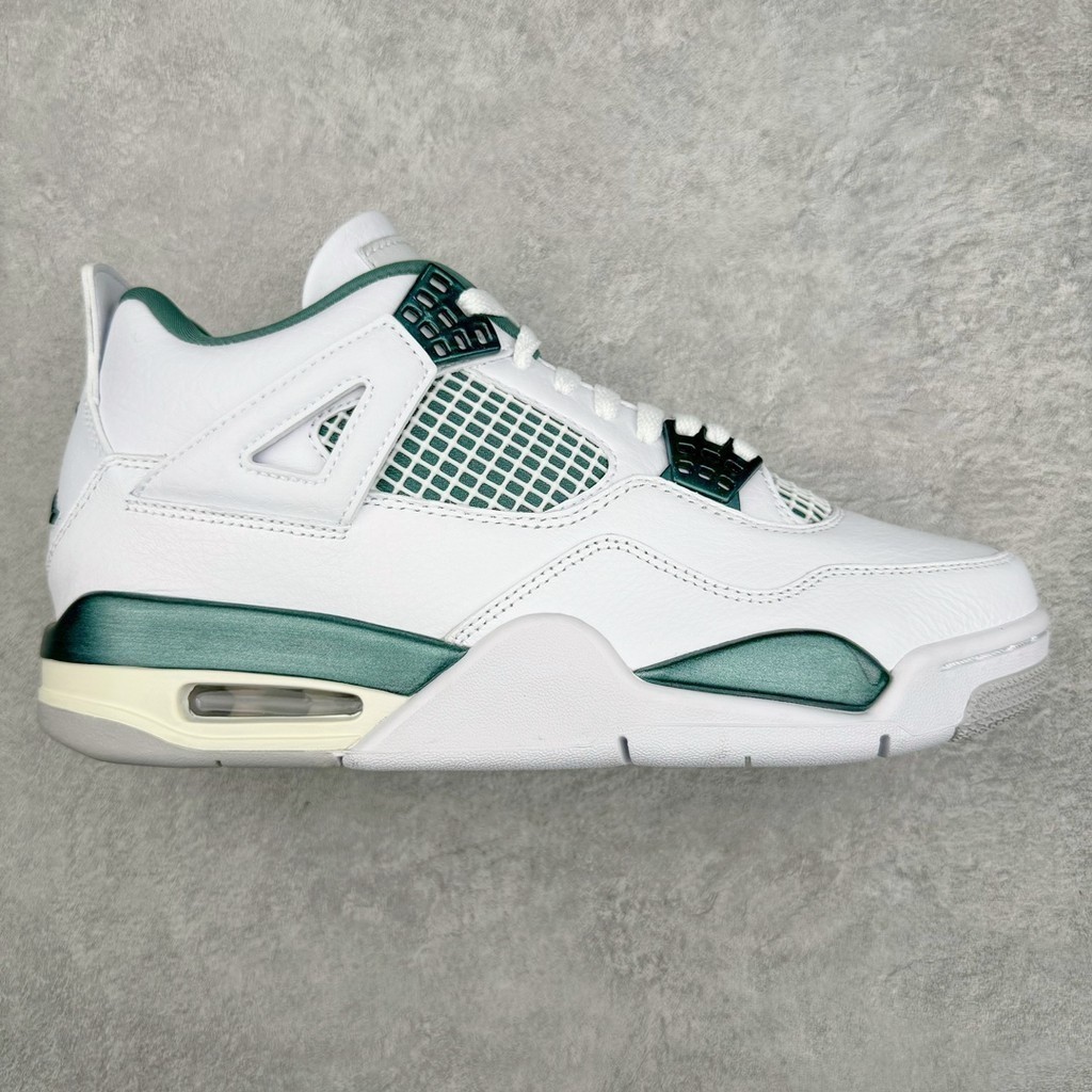 Air a/j 4 Retro Oxidized สีขาวสีเขียว Casual กีฬารองเท้าแฟชั่นรองเท้าบาสเก็ตบอล FQ8138 103
