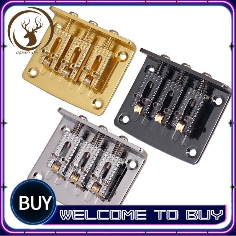 【oqmrnph 】 3 String Guitar Ball String Bridge Bridge Pull String Hard Tail Guitar Bridge Tail 3 Stri