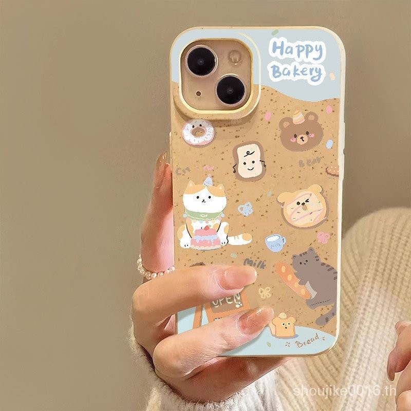 โดนัทน ่ ารักสําหรับ apple15 14เคสโทรศัพท ์ นิ ่ ม shelliphone13 12 11promaxanti-fall8plusxr xwheat shell YIQI