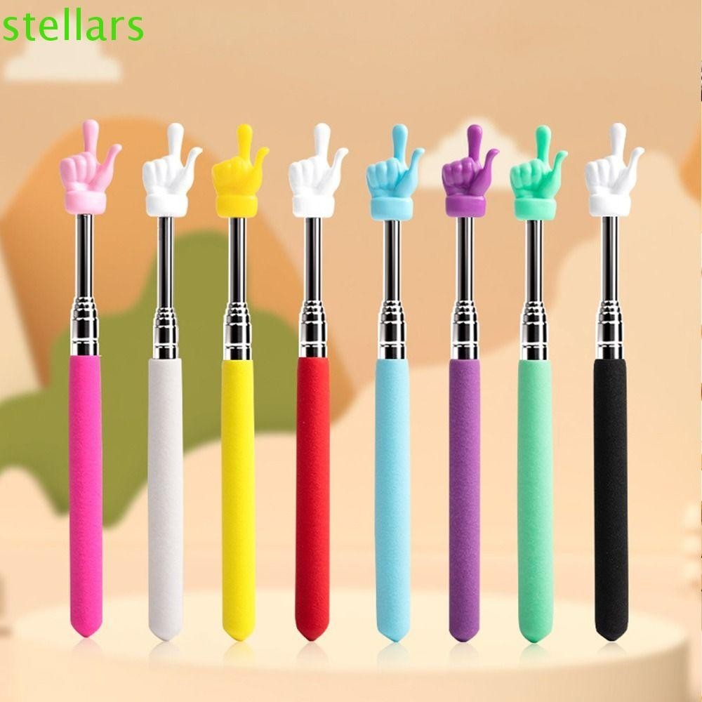 Stellarsync ครูพิเศษตัวชี ้ โรงเรียนสแตนเลส 8 สีกระดานสีขาว Class Pointer Stick อ ่ านหนังสืออุปกรณ ์ ครูกระดานดํานิ ้ วมืออ ่ านคู ่ มือ