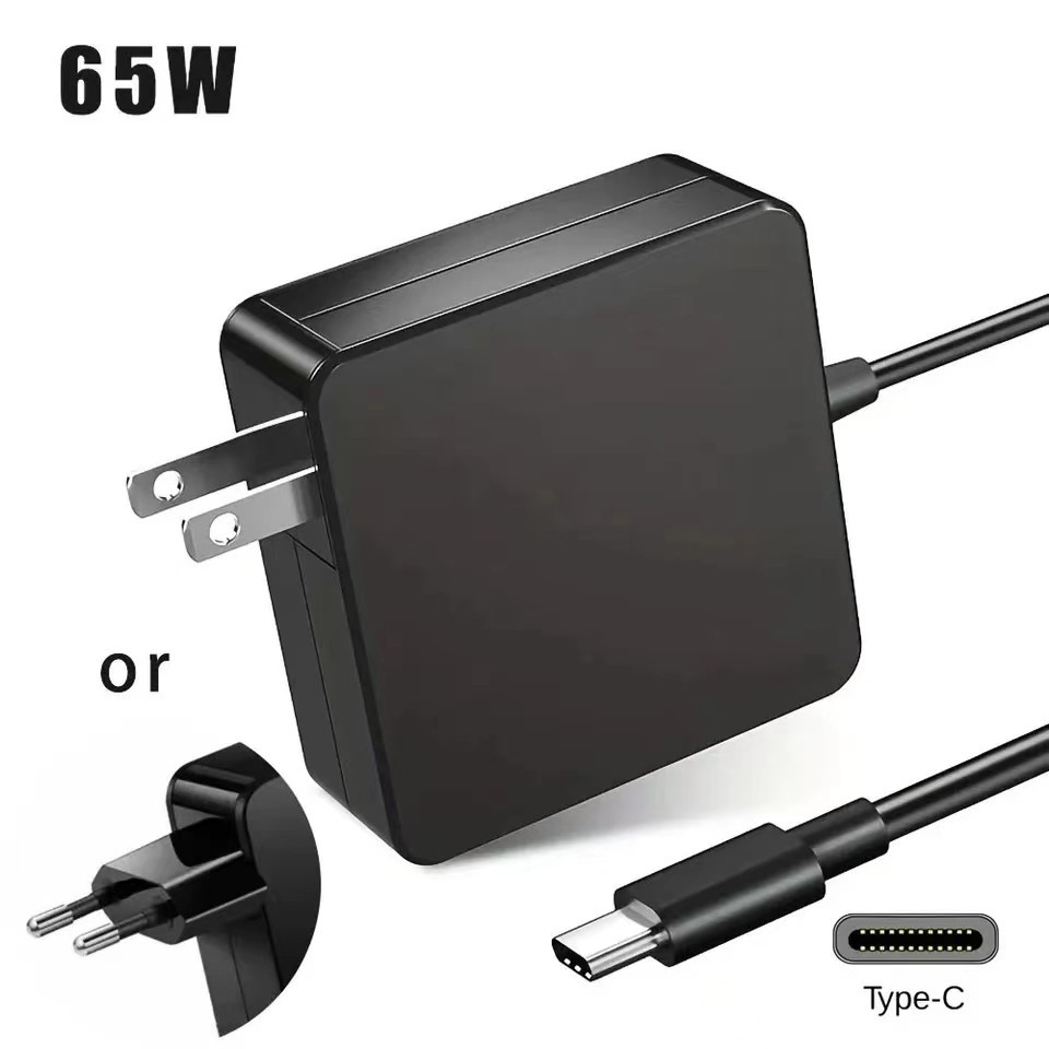 65w USB C Power Adapter พร้อมสาย Type C PD Wall Fast Charger สําหรับ Dell Latitude, Lenovo, Huawei M