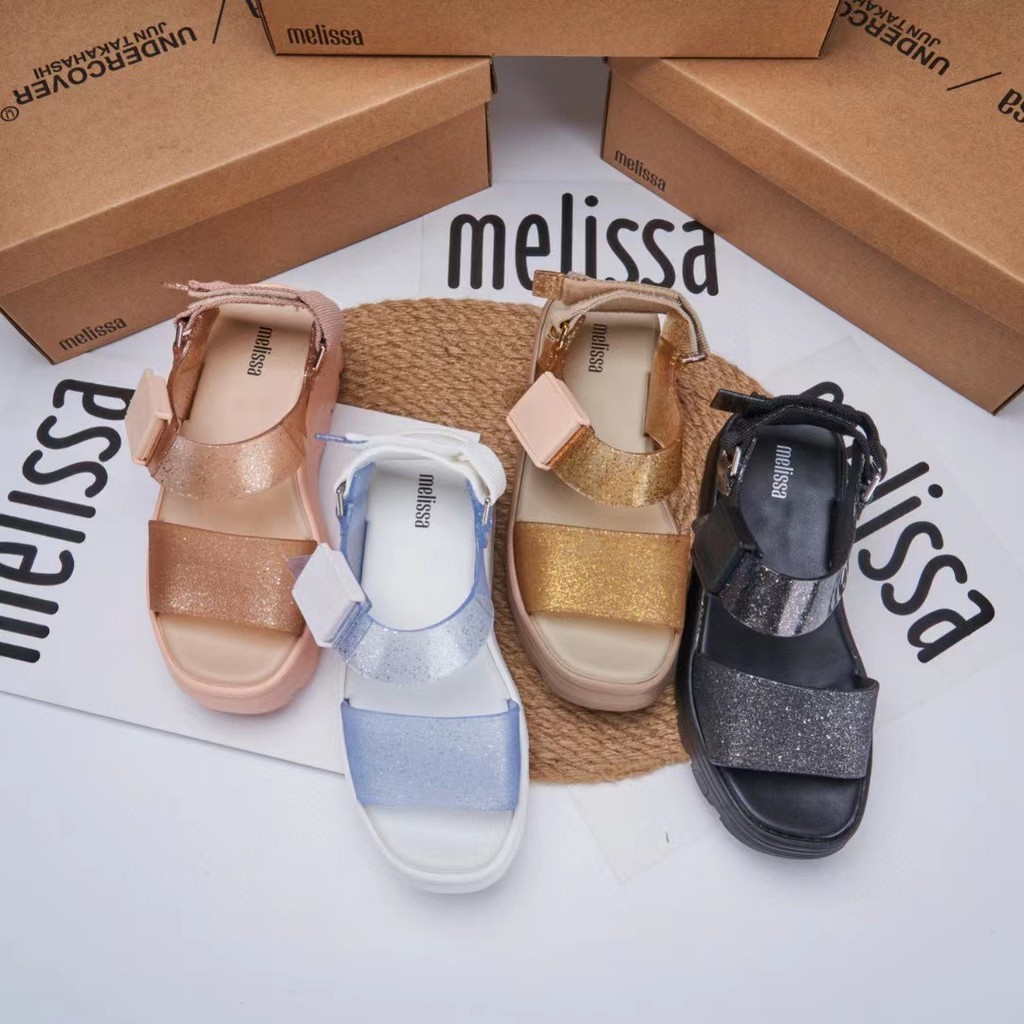 Melisa Jelly Shoes Platform Platform Shoes Sandals Women 's Flat Roman Sandals