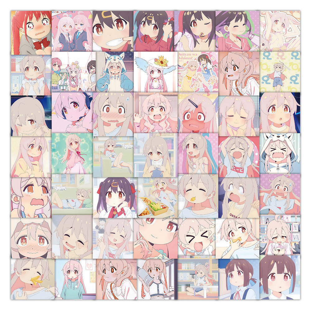 60ชิ้น/เซ็ต ฉันตอนนี้น้องสาวของคุณ! โอนิไม . สติ๊กเกอร์ภาพภาพหัว สติ๊กเกอร์ DIY Fashion Doodle Decals