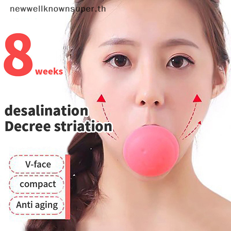 ใหม ่ V Shape Face Slimming Lift Face Lift Skin Firming Double Chin Muscle Training SUPER