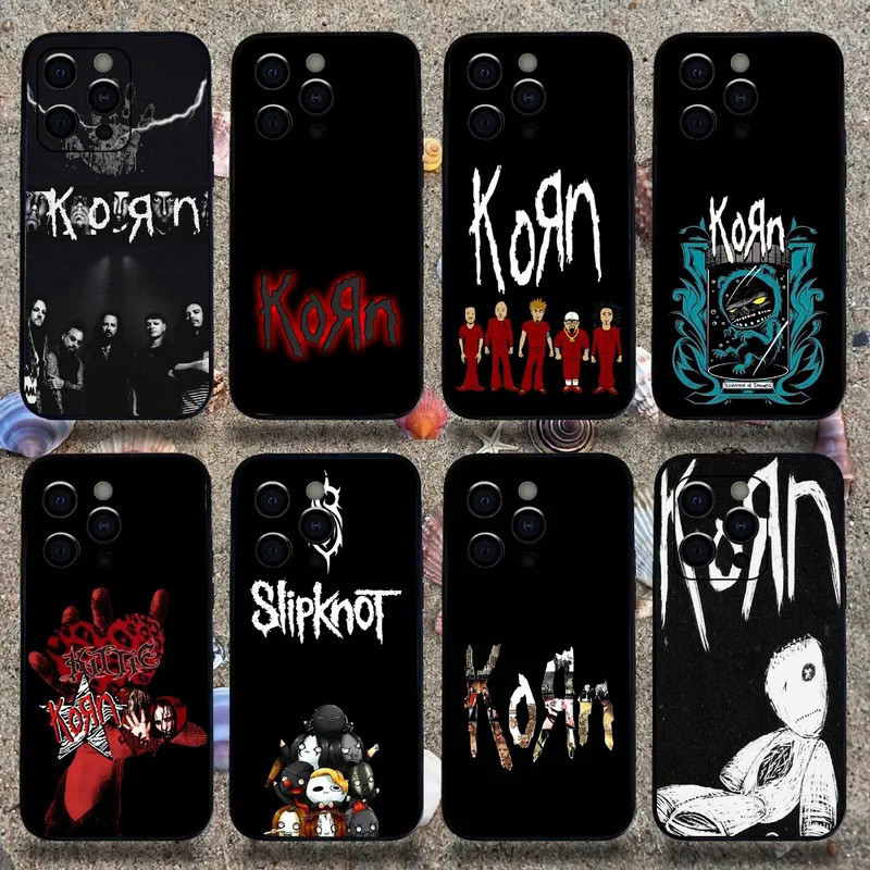 TK-1 K-Korn Rock Band เคสโทรศัพท์สําหรับ Apple iPhone 17,15,14,13,12,11,Pro,X,XS,Max,XR,Plus,Mini Soft Black Cover