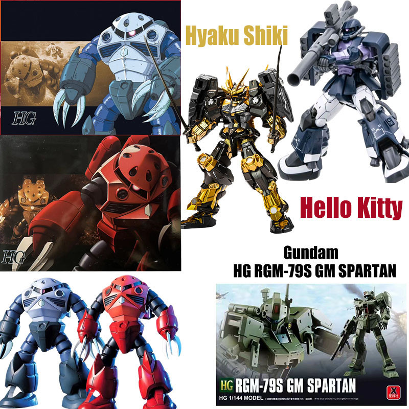 Gm Spartan Gundam MSM-07 Z GOK HG Hyaku Shiki Mgsd Freedom Sengoku Astray Calibrn Zaku II oo Qant shia ประกอบของเล่นตุ๊กตา