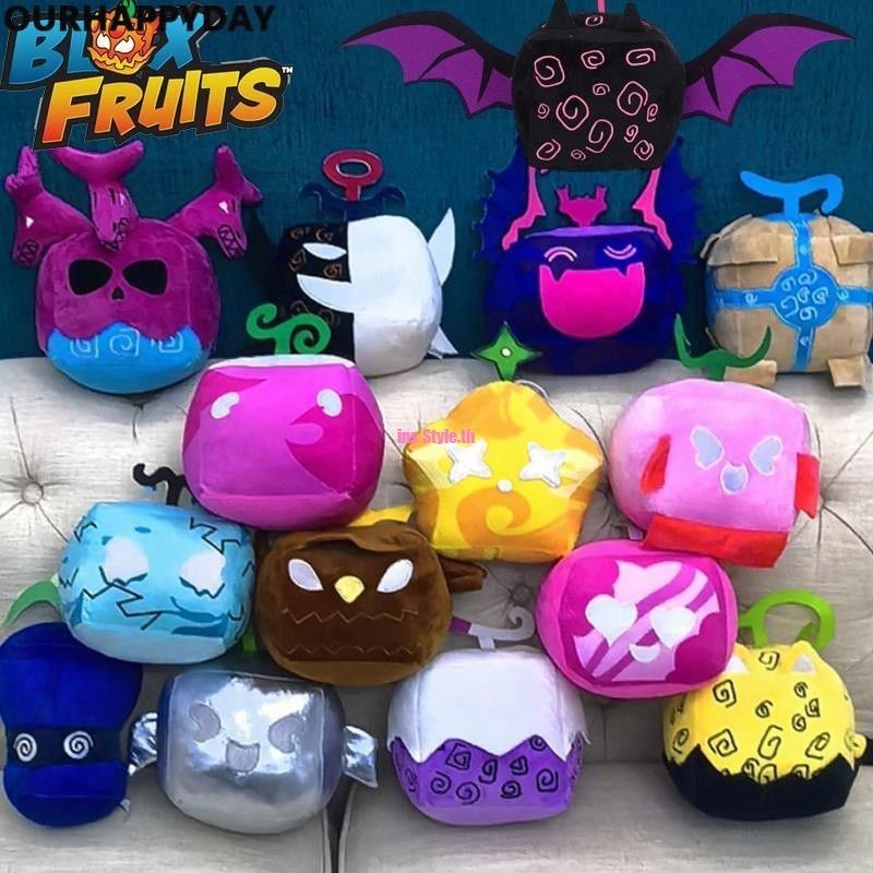Blox Fruit Plushie Toy,blox Fruits Game Peripheral,kawaii Blox Fruits Soft ตุ๊กตายัดไส้,muti-style D