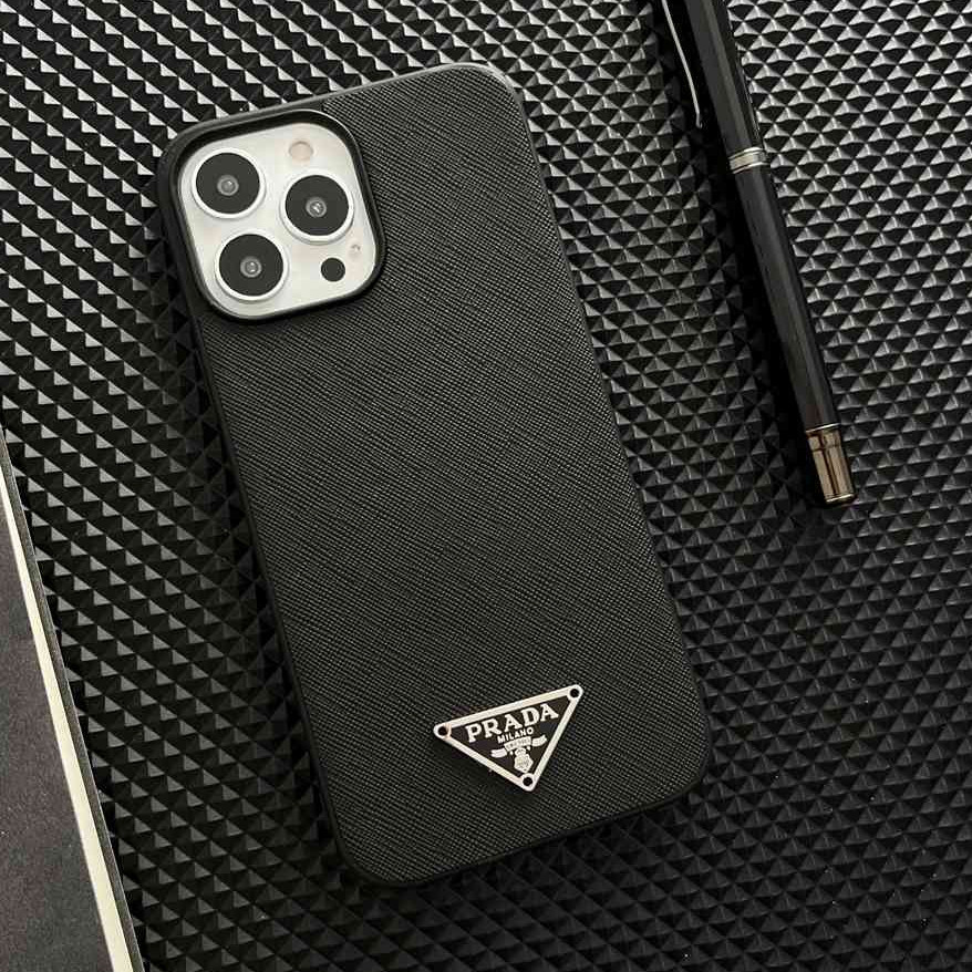 เคสหนังสีดําแฟชั ่ นหรูหราสําหรับ iPhone 11 12 13 14 15 Pro Max 15 Plus เคสป ้ องกันแบบรวมทุกอย ่ าง