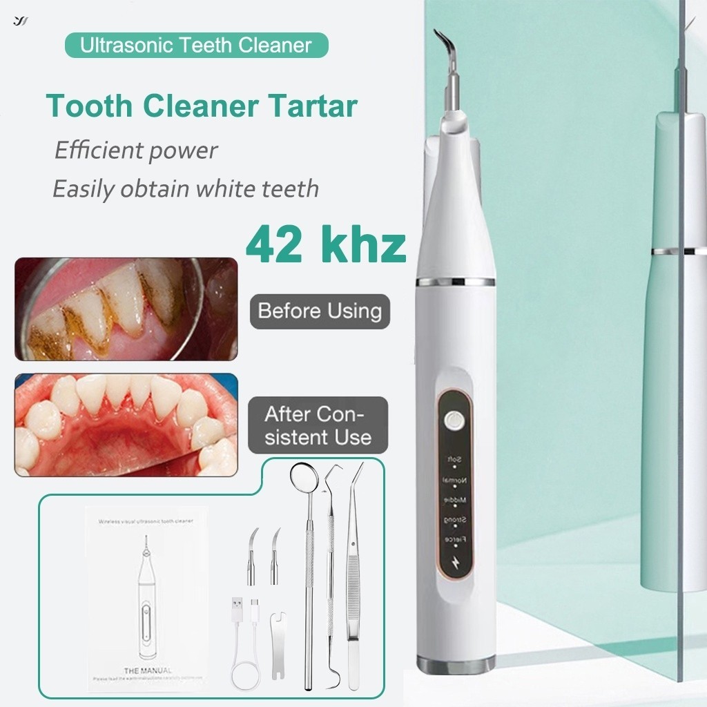 YOUYAO เครื่องทําความสะอาดฟัน Tartar 42Khz Ultrasonic Tartar Remover สมาร์ทอัลตราโซนิกทําความสะอาดฟัน Tartar Remover T