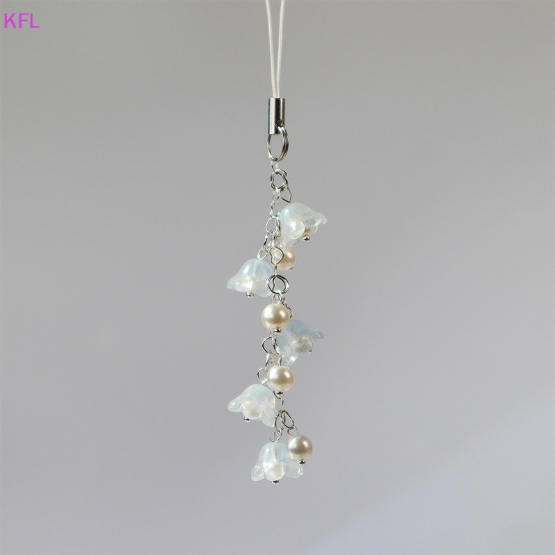 (KFL) Vintage Lily Of The Valley โทรศัพท์โซ่ Y2K ความงามลูกปัดโทรศัพท์มือถือ Lanyard Fairy โทรศัพท์มือถือจี้อุปกรณ์เสริมขายร้อน