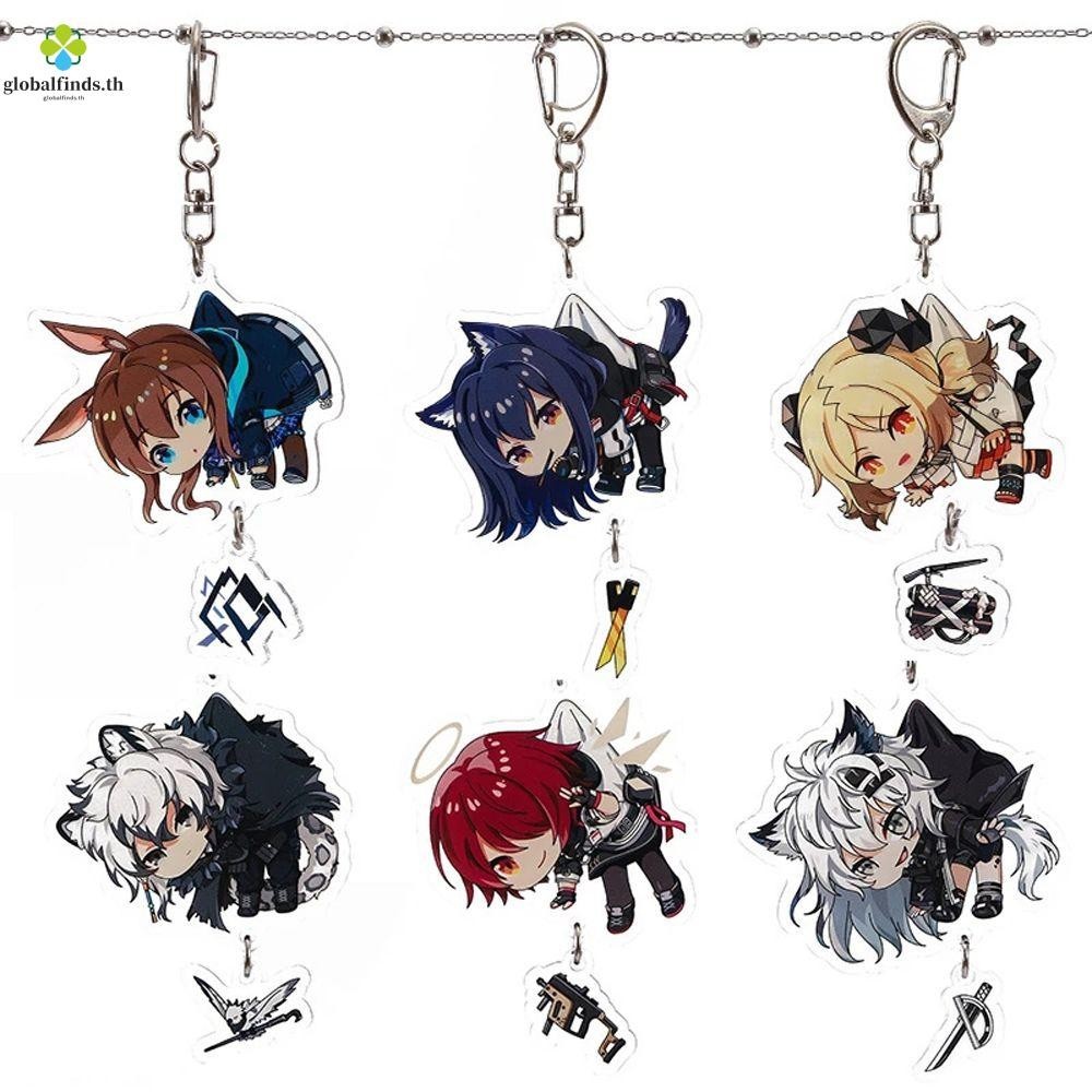 Lfinds เกม Arknights พวงกุญแจเด ็ กน ่ ารักกระเป ๋ าจี ้ Llaveros SilverAsh Amiya พวงกุญแจอะคริลิค