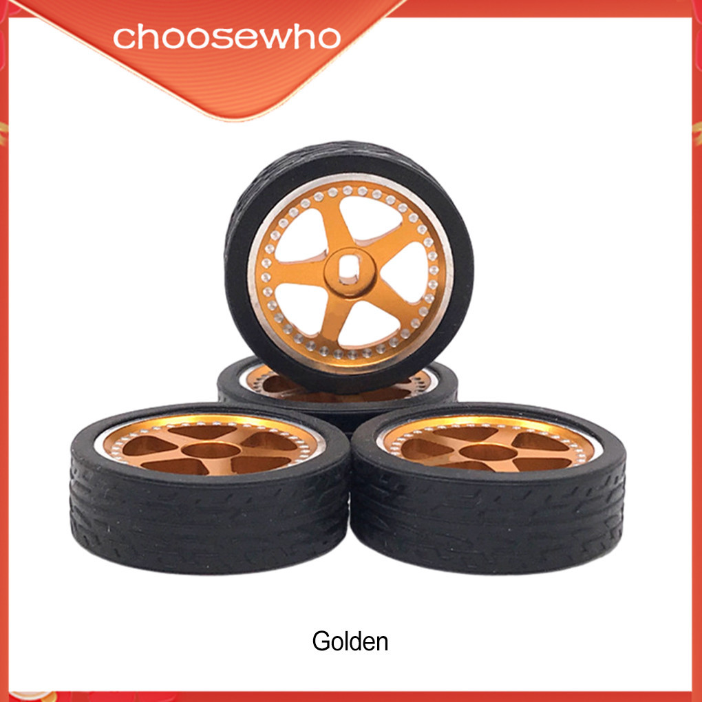 【Choo 】 4pcs 27mm Drift ยางยางล ้ อโลหะสําหรับ 1/28 WLtoys K969 K979 K989 WLtoys 1/28 รีโมทคอนโทรล