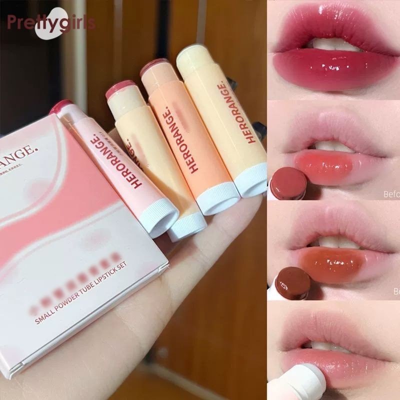 【PY】Herorange ลิปสติก ลิปบาล์ม เนื้อแมตต์ ให้ความชุ่มชื้น ซ่อมแซมริมฝีปาก-PY