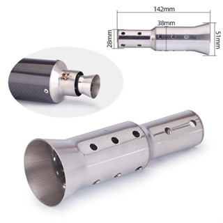 Universal 51mm รถจักรยานยนต์ท่อไอเสียท่อไอเสียใส่ Silencer 2…