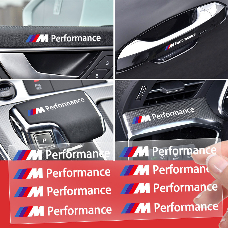5/10pcs Universal 3D รถรถจักรยานยนต์ป้ายสติกเกอร์รูปลอกตกแต่งสําหรับ BMW M E46 E49 F30 F80 E36 E46 E