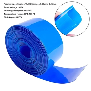 PROS 1 เมตร/แพ็คหดฟิล์ม, Li-ion Wrap PVC ท่อหดความร้อน, กว้าง 70-200 มม.หลายขนาด 18650 แบตเตอรี่แพ็คเทปแขน