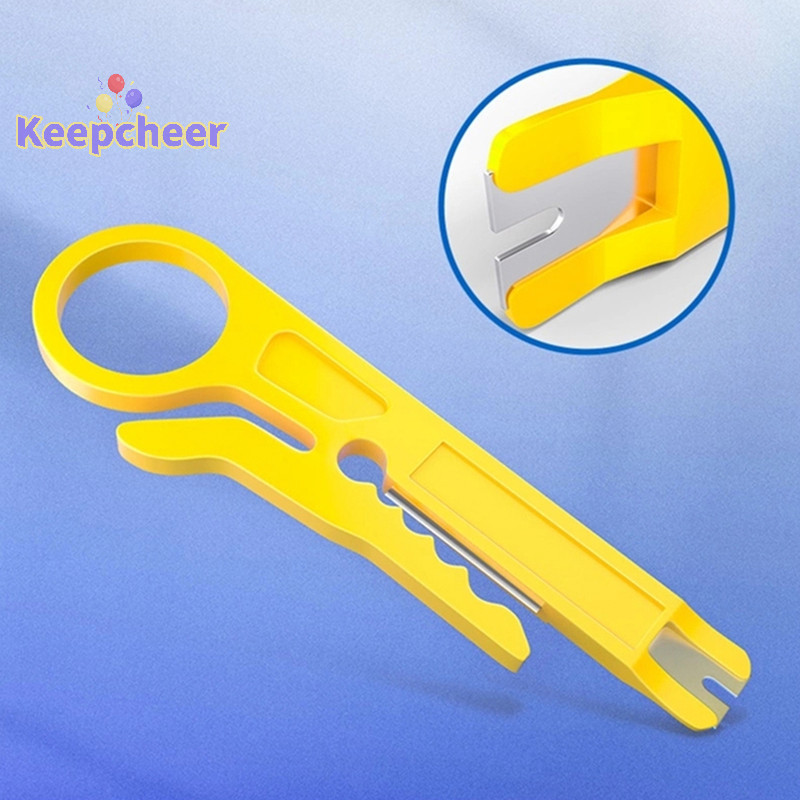 [ Keepcheer ] Mini Wire Stripper Crimper Plier Crimping Cable Punch Stripping Multi Tool [ ใหม ่ ]