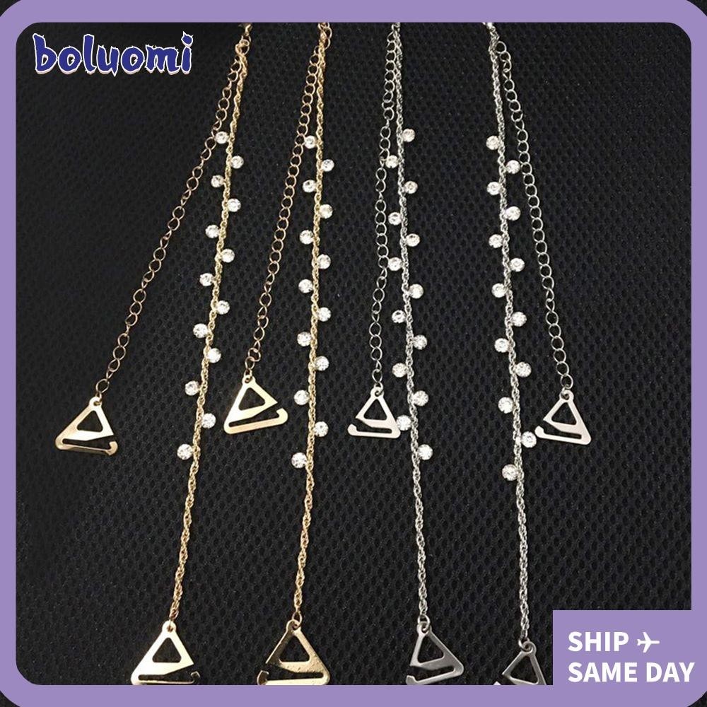 Boluomi สายคล ้ องไหล ่ ปรับเพทายชุดชั ้ นใน Bra Straps