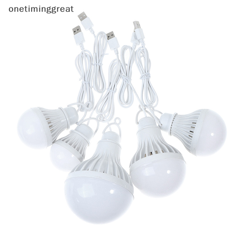 Onetiminggreat โคมไฟ LED แบบพกพา Camping โคมไฟมินิหลอดไฟ LED USB Power 3W 5W 7W 9W 12W OTA