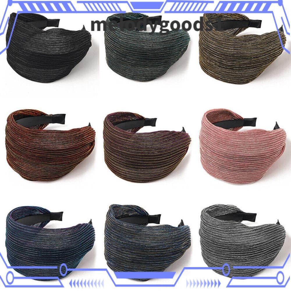 Melodygoods1 ที ่ คาดผม , ห ่ อหัวหวานลูกไม ้ Hairband, แฟชั ่ นสุภาพสตรีผู ้ หญิงกว ้ างลื ่ นผม Band