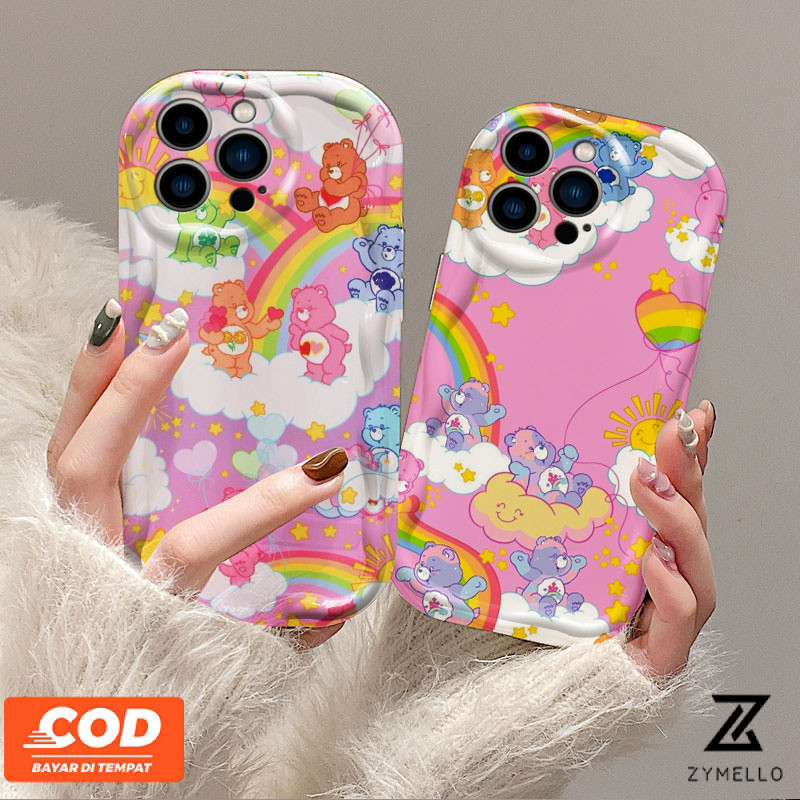 เคส VIVO Y28 Y19S Y03 Y02T Y100 Y17S Y27 Y02 Y35 Y36 Y56 Y22 Y12 Y20 Y21 Y33S Y30 Y15 Y15S Y15A Y16 Y11 Y20 Y91C สายรุ้งหมีTPUโทรศัพท์