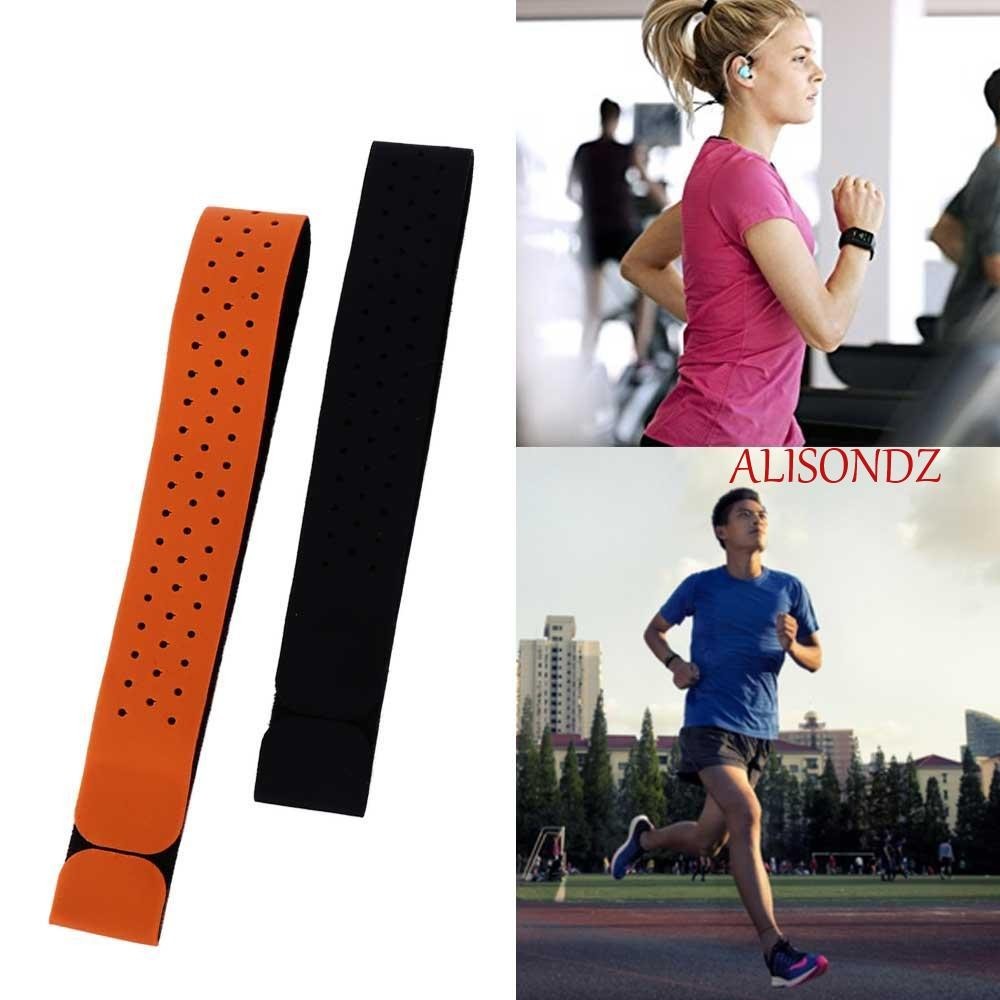 Alisondz Heart Rate Armband Monitor CooSpo สายรัดข้อมือแบบปรับได้สําหรับ Garmin Wahoo สําหรับกีฬา Mo
