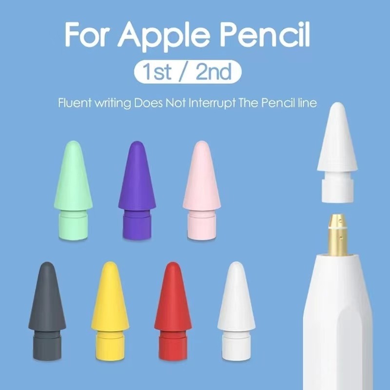 เคล็ดลับดินสอสีสันสดใสสําหรับดินสอ APLE 2/1 iPencil Sensitivity Nibs เข้ากันได้กับ i-Pad Pro Pencil 1st 2nd Generation อะไหล่ Nibs
