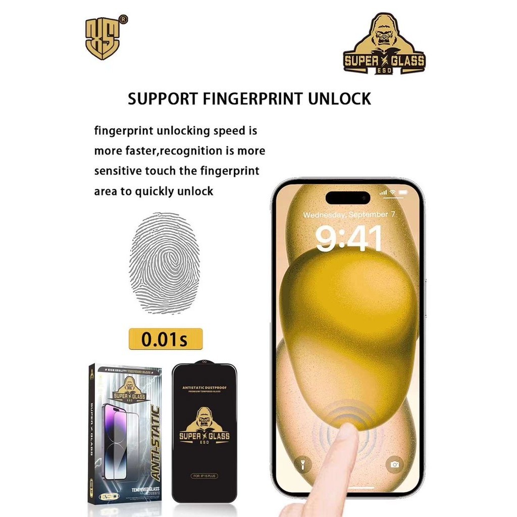 （1กล่อง10อัน）ฟิล์มกระจกKingkongเต็มจอขอบดำส่วนโค้งขนาดใหญ่ ป้องกันไฟฟ้าสถิตยสำหรับ vivo Y11 Y12 Y17 Y02S Y20 Y31 Y50 Y72 - รูปที่ 3