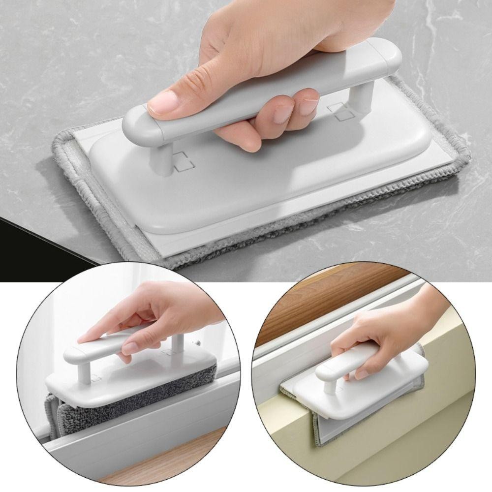 แปรงทำความสะอาดร่องหน้าต่าง ผ้าเปลี่ยนได้ เครื่องมือทำความสะอาดบ้าน ใช้ง่าย รวดเร็ว จัดการร่องยากได้อย่างหมดจด - รูปที่ 7