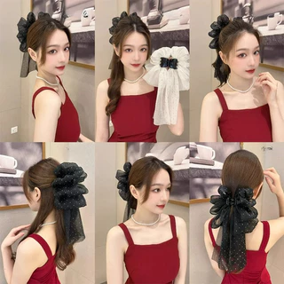 สาวหวาน Bling Shine Bow Hairpin กิ๊บติดผมอุปกรณ์เสริม Headwear