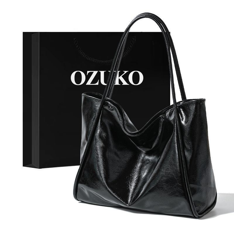 OZUKO โอซูโกะ กระเป๋าโท้ทความจุขนาดใหญ่ของผู้หญิง2024ใหม่ที่มีคุณภาพสูงอเนกประสงค์พร็อพกระเป๋าถือไหล่เดียวใต้วงแขนกระเป๋า
