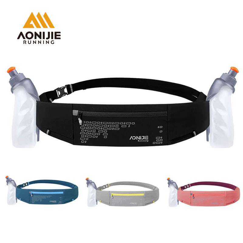 Aonijie W8112 วิ่งเอวกระเป๋าเข็มขัดสบาย Travel Fanny Pack Fit 7.0 นิ้วโทรศัพท์สําหรับ Jogging Fitness Gym เดินป่า