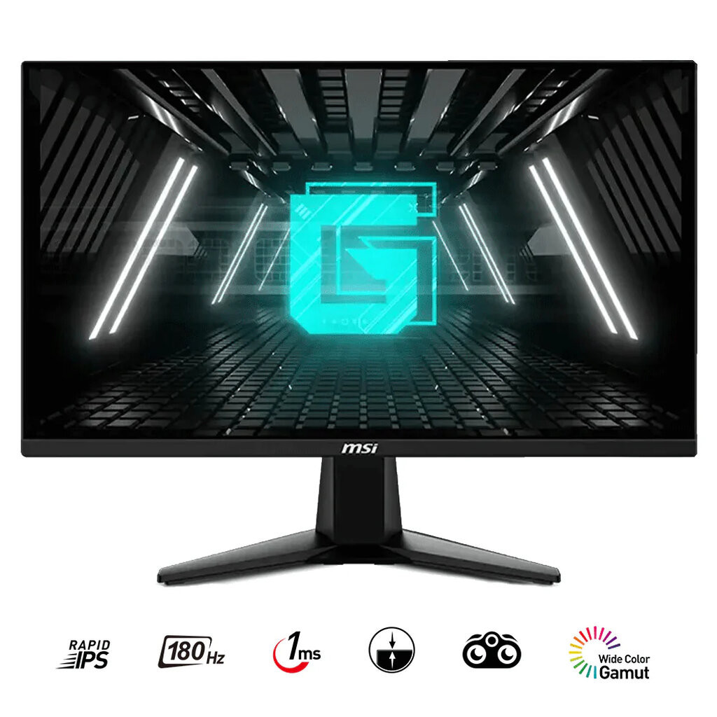 MSI G255F 24.5" Rapid IPS 1ms 180hz FHD Flat Gaming Monitor รับประกัน On-site 3ปี ศูนย์ไทย