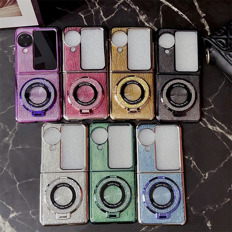 Electroplated Glitter แหวนผู้ถือกรณี OPPO ค้นหา N3 N2 Flip Bracket ปลอกระลอกน้ํากันกระแทกฝาหลัง Shell ราคา ถูกที่สุด ดีลบีเคเค แกลเลอรีภาพที่ 2