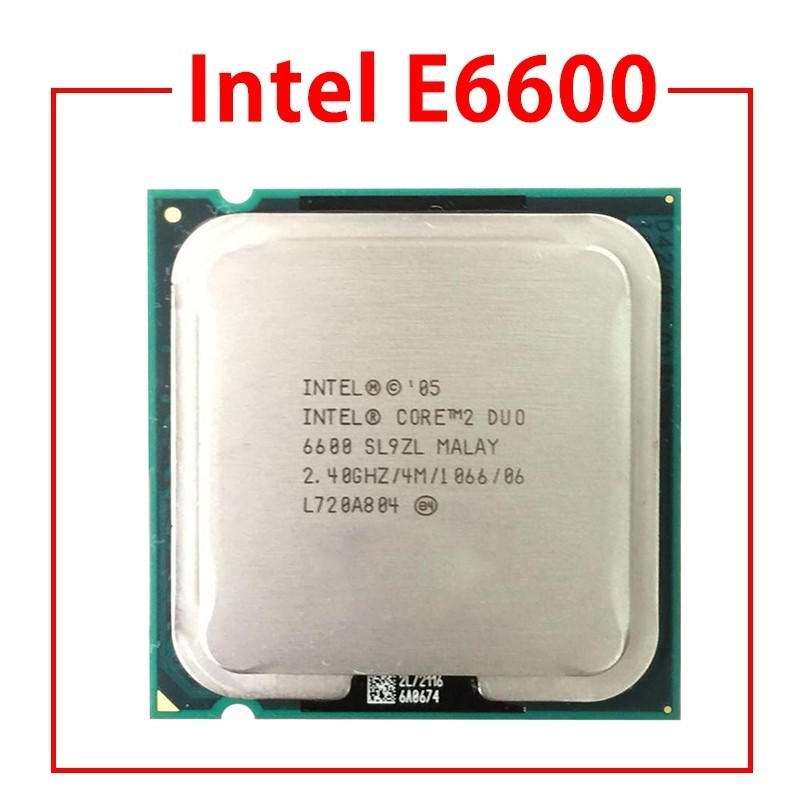 Intel Core Duo E6600 2.4G LGA 775 พินชิปเดสก์ท็อป CPU (Another Intel/Intel Core 2 Duo E6320 E6420 E6