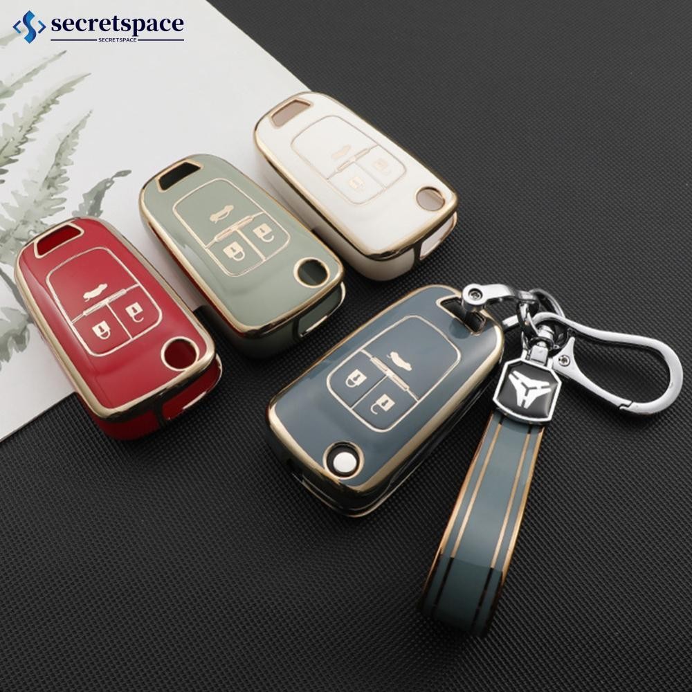 Secretspace TPU ฝาครอบกุญแจรถ Fob สําหรับ Chevrolet 2020 2021 Cruze Aveo Trax Sail Malibu Captiva Op