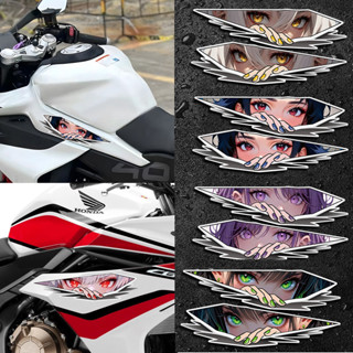 Jdm Anime Eye สติกเกอร์รถจักรยานยนต์สะท้อนแสงสองมิติ 2D อะนิ…