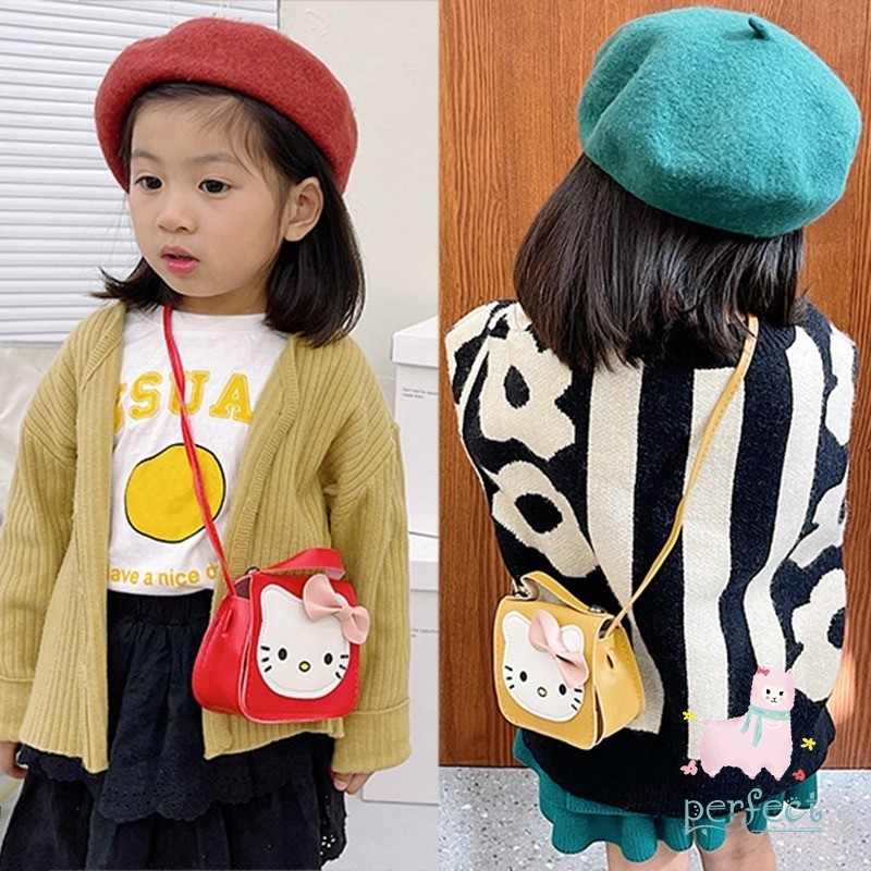 เด็กวัยหัดเดินcharmlyกระเป๋าcrossbodyกระเป๋าbowknotข้อความกระเป๋าใส่เหรียญขนาดเล็กสาวminiไหล่กระเป๋าสําหรับเด็กเด็ก