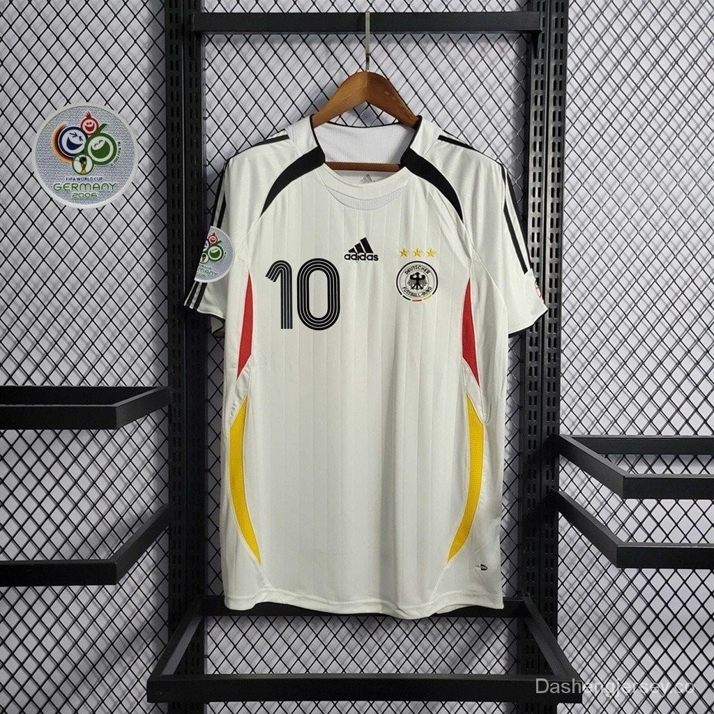 เสื้อยืดเจอร์ซีย์ | 2006-06 Retro White Germany World Cup