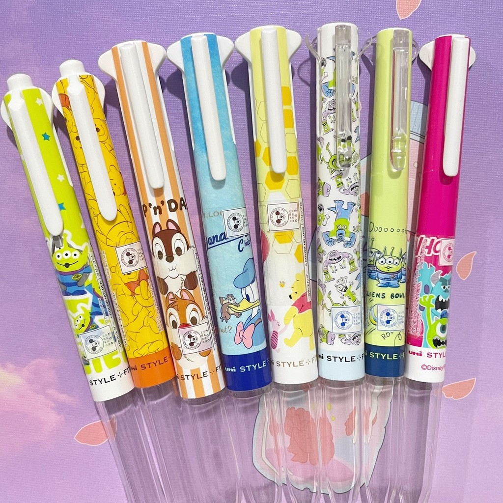 Japan Japan uni Mitsubishi stylefit Winnie the Pooh Chip n Titi Three-Eyed Boy Limited Module Pen Case