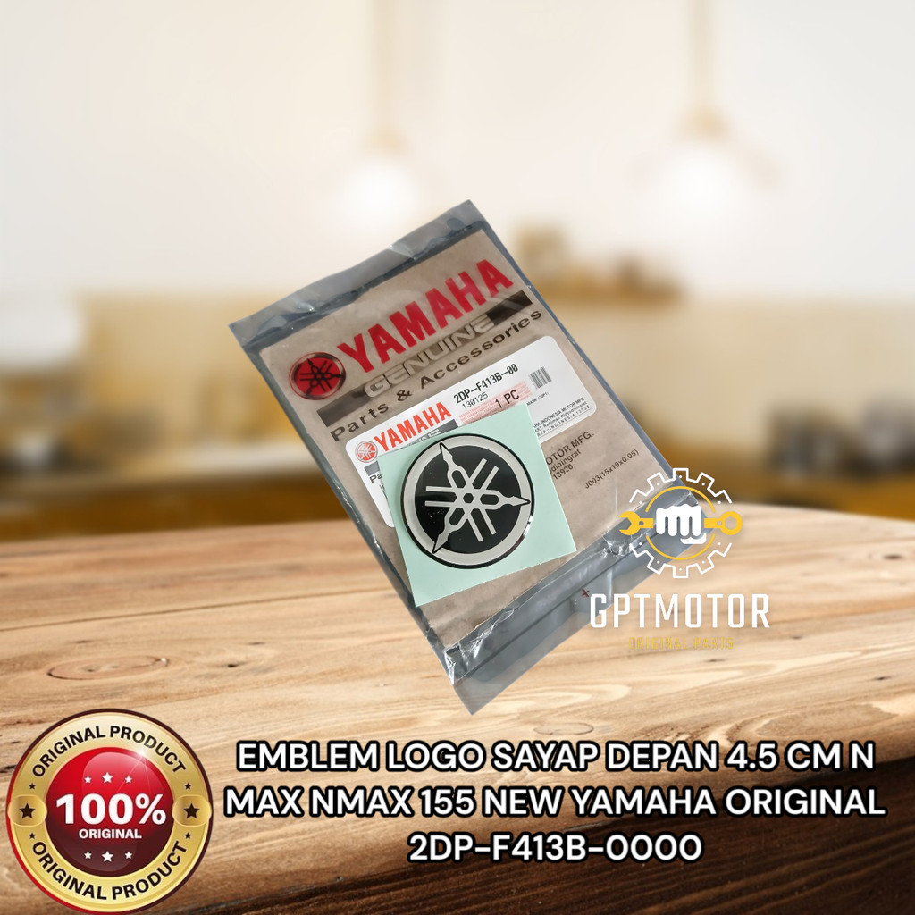 ด้านหน้า WING โลโก้ EMBLEM 4.5 CM N MAX NMAX 155 ใหม่ YAMAHA ORIGINAL 2DP-F413B-0000