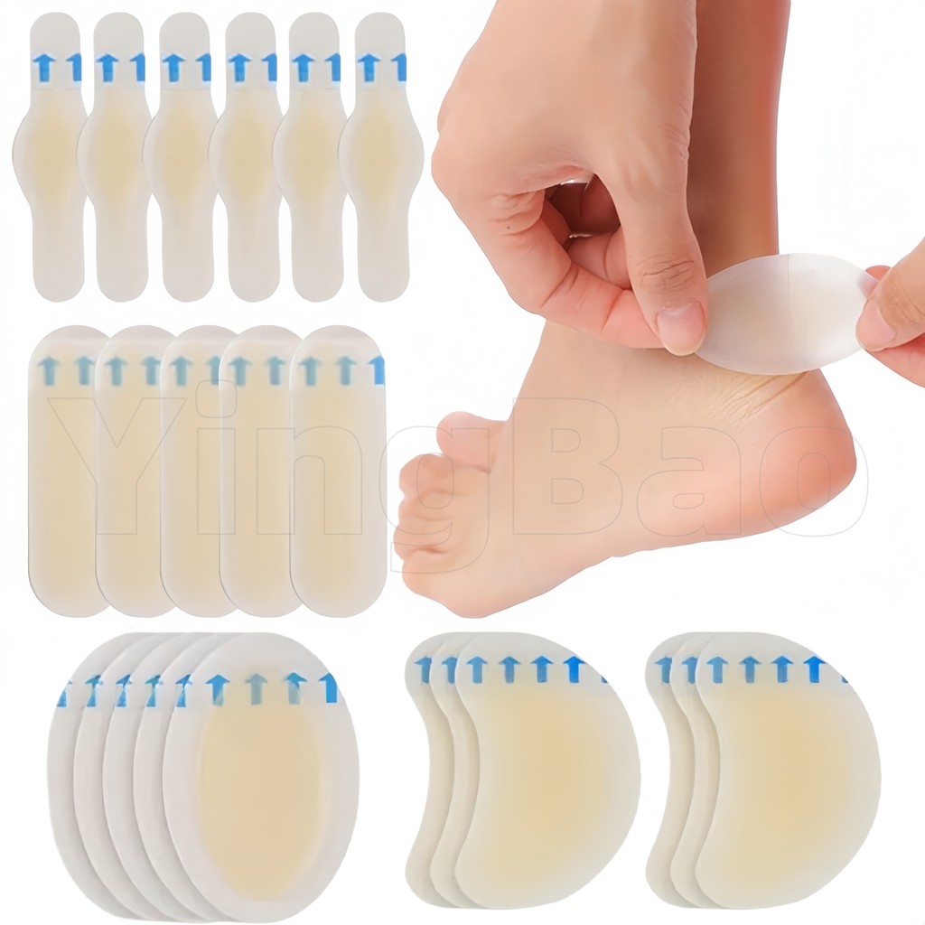 5 ชิ้นกาว Hydrocolloid เจลพุพองพลาสเตอร์ส้น Anti-สวมใส่ส้นสติกเกอร์ Pedicure Patch พลาสเตอร์ Foot Care เครื่องมือ