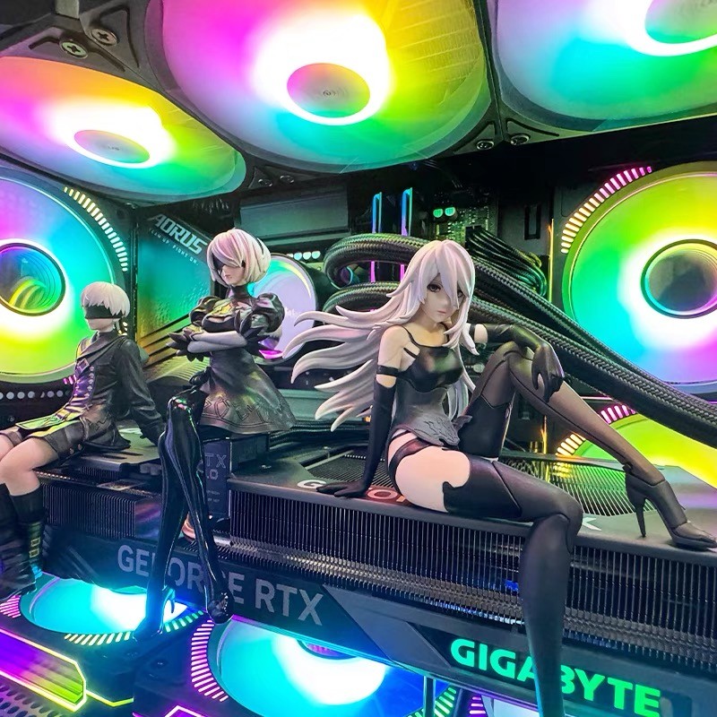 Nier:automata Ver1.1A 2B Yorha No. 2 9S ประเภท B 9S พรีเมี่ยม Chokonose Action Figure ของเล่นสะสมโต๊ะเครื่องประดับของเล่น - รูปที่ 2