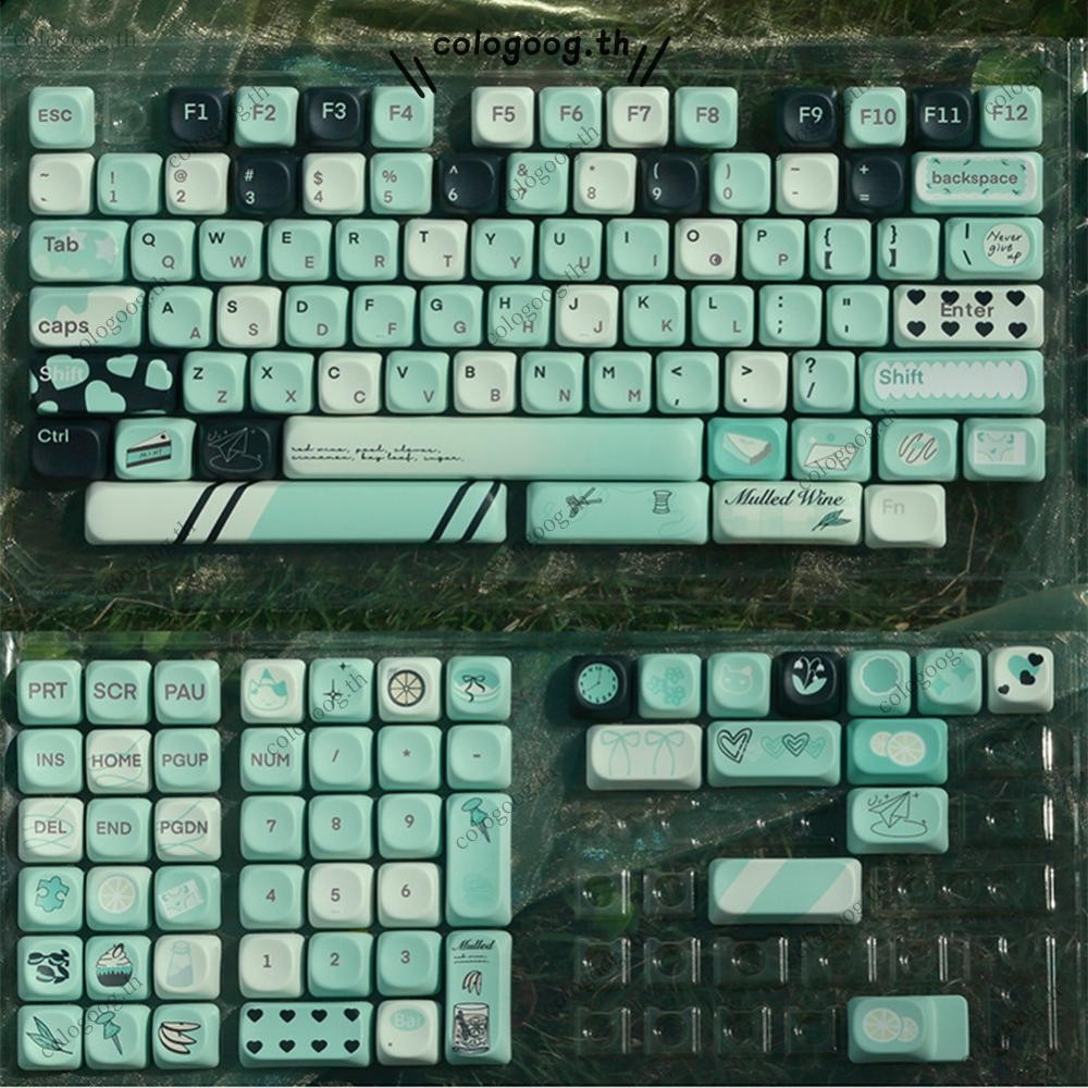 [colog.th] 131 Keys PBT Keycaps Set Key Caps สําหรับ 60 65 75 100 Percent Mechanical Keyboard