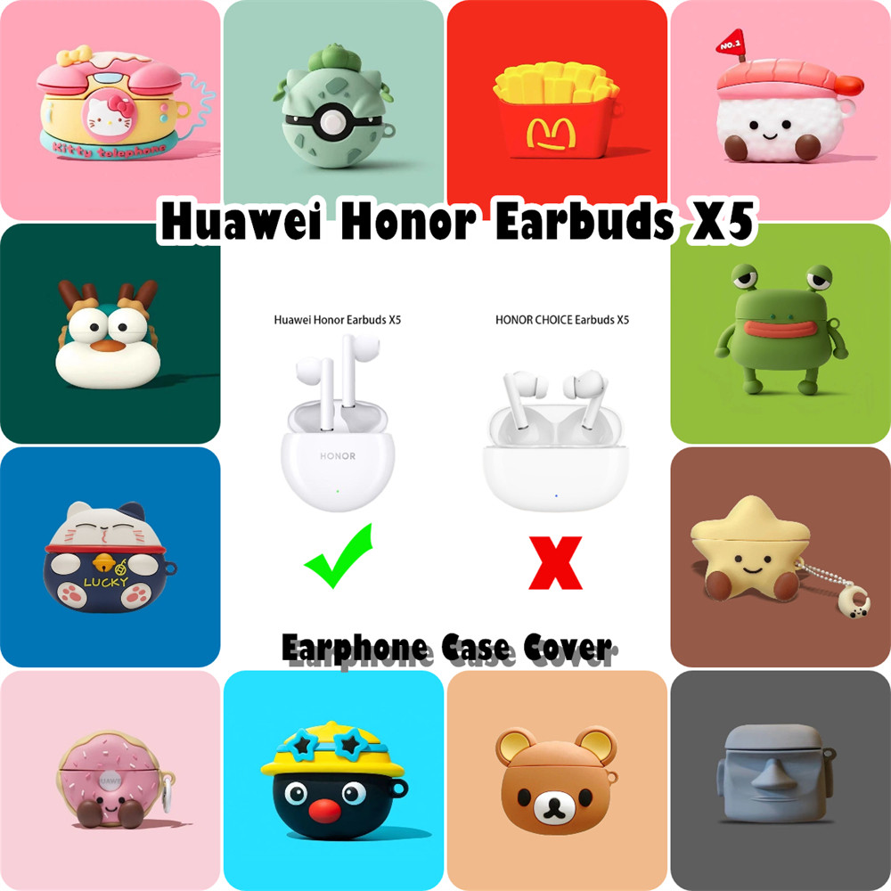 สําหรับ Huawei Honor Earbuds X5 Case Casing Soft Silicone Cartoon Cute Headphone Case NO.3