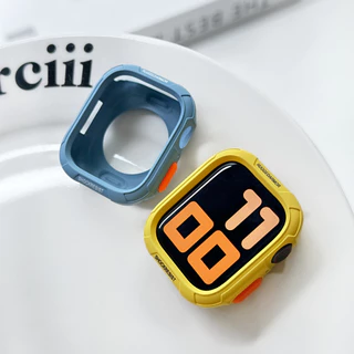 กันชนซิลิโคนนุ่ม สําหรับ Apple Watch 10/9/8/7/6/SE/5 กันตกด้าน รองรับ 40/41/42/44/45/46 มม. รุ่นที่รองรับ