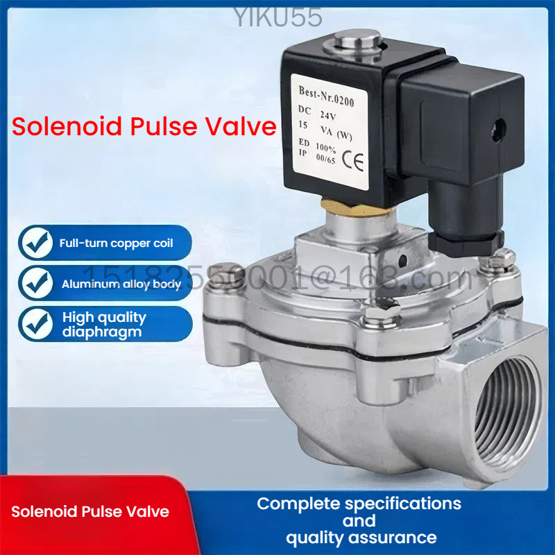 แม่เหล็กไฟฟ้า Pulse วาล์ว DMF-Z-25/20/40/50/62/76 Pulse Solenoid วาล์ว 24V กระเป๋ากรอง 220V